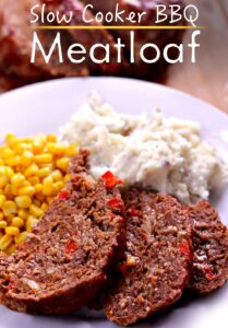 Crockpot BBQ Meatloaf