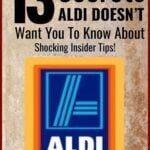 Image with bold text that reads '13 Secrets Aldi Doesn’t Want You to Know About – Shocking Insider Tips!' above the Aldi logo, promoting tips from TheSavvyMama.com.