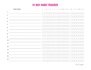 Habit Tracker Printable Guide: 10 FREE Printables!