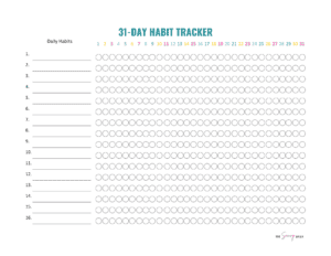 Habit Tracker Printable Guide: 10 FREE Printables!