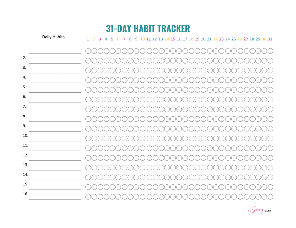 Habit Tracker Printable Guide: 10 FREE Printables!