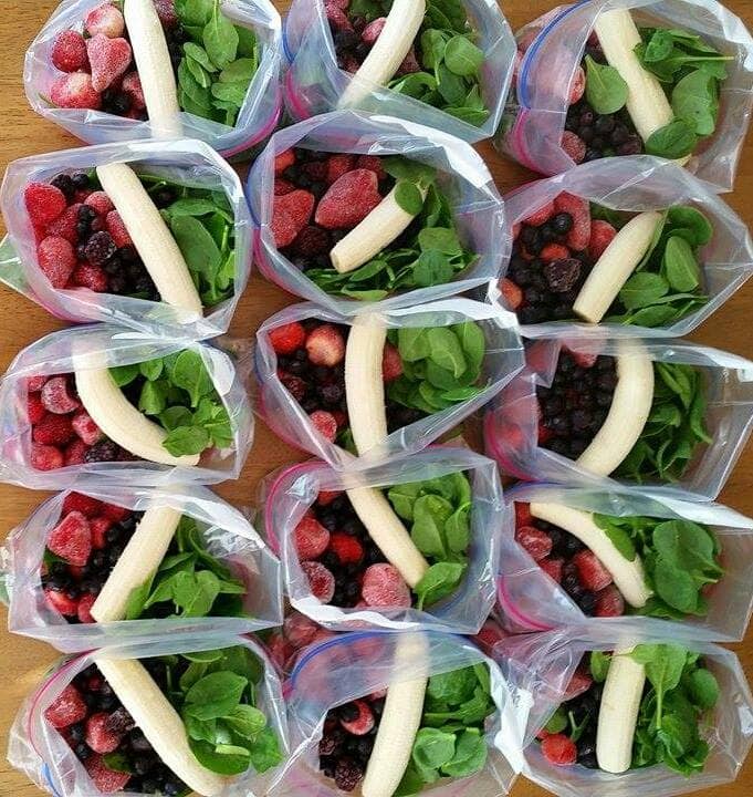 41 Healthy Meal Prep Ideas You Need This Week 11 Green Smoothie Prep Packets