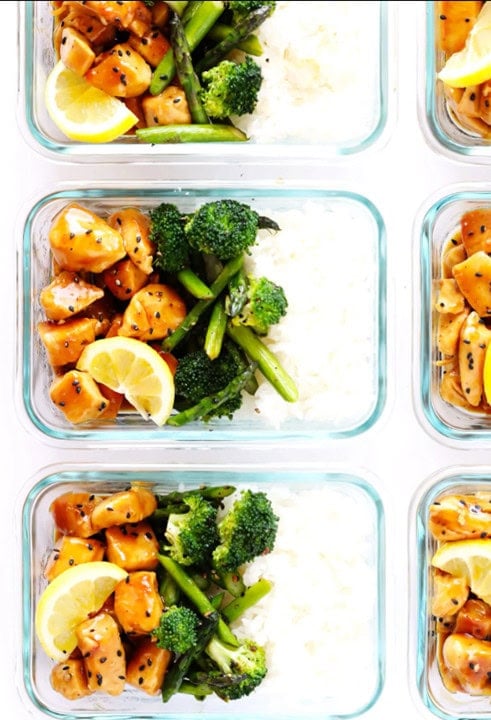 41 Healthy Meal Prep Ideas You Need This Week 31 Honey Lemon Chicken Bowls