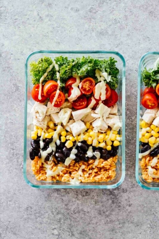 41 Healthy Meal Prep Ideas You Need This Week 28 Meal Prep Southwest Chicken Burrito Bowls