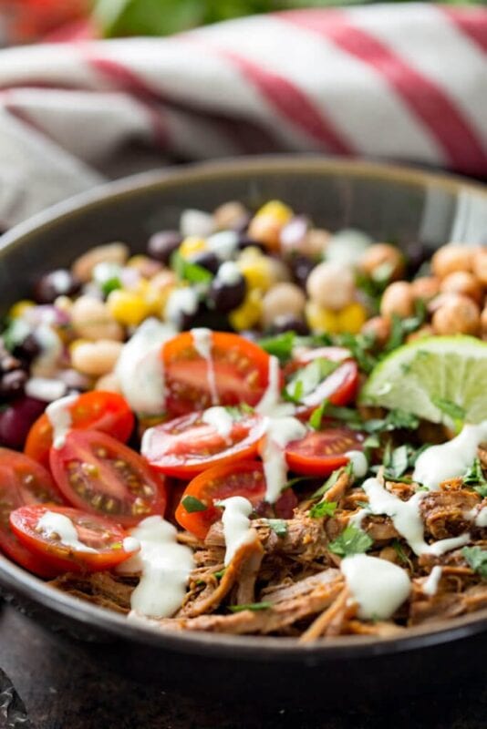 41 Healthy Meal Prep Ideas You Need This Week 35 Pulled Pork Pulse Protein Bowl