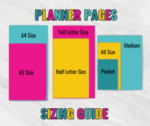 Planner Sizes