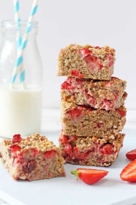 41 Healthy Meal Prep Ideas You Need This Week 10 Strawberry Quinoa Breakfast Bars