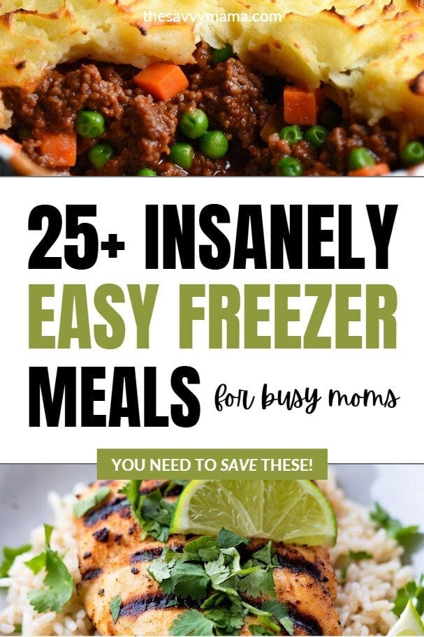25+ Easy Freezer Meals To Make Tonights Dinner a Breeze 34 25+ Insanely Easy Freezer Meals by The Savvy Mama