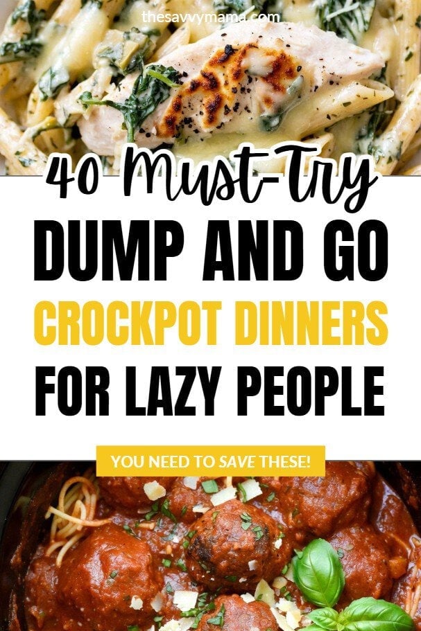 40 Dump And Go Crockpot Dinners That Are Delicious! 7 40 Must Try Dump and Go Crockpot Dinners for Lazy People by The Savvy Mama