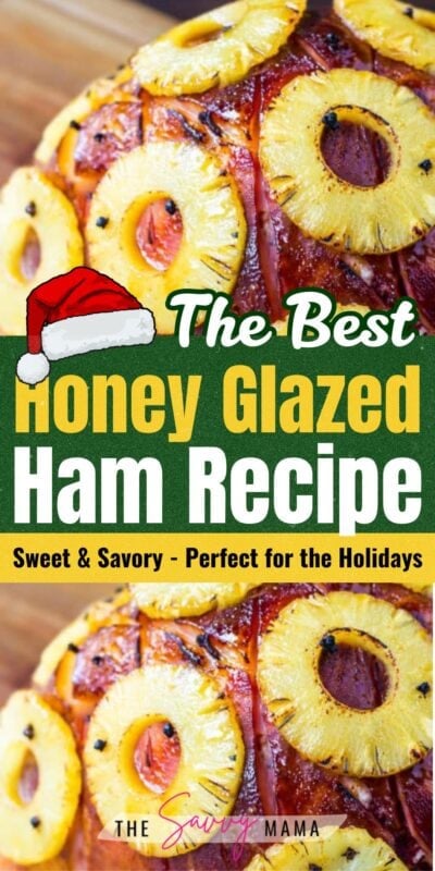 Perfect Holiday Ham W/ Pineapple Glaze 2 A beautifully baked honey glazed ham decorated with pineapple rings and cloves, featuring a caramelized golden crust and festive holiday presentation.