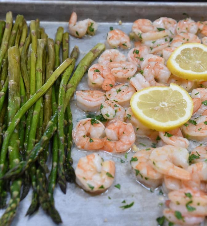 Sheet Pan Dinners - Shrimp and Asparagus