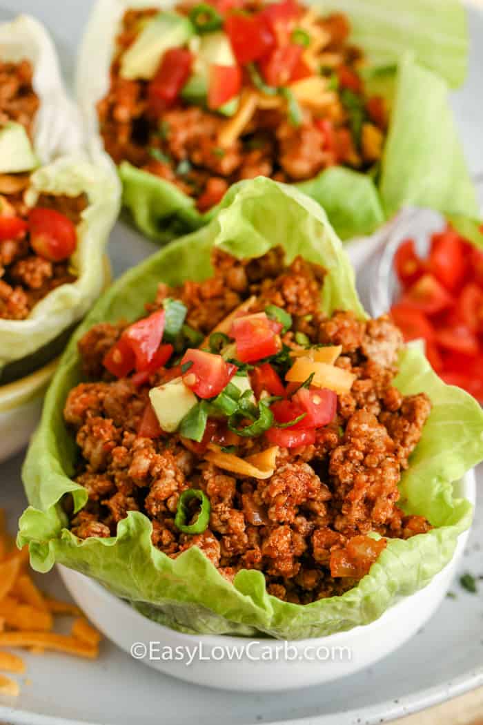 Beef Taco Lettuce Wraps