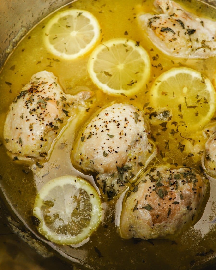 Lemon Garlic Chicken Thighs