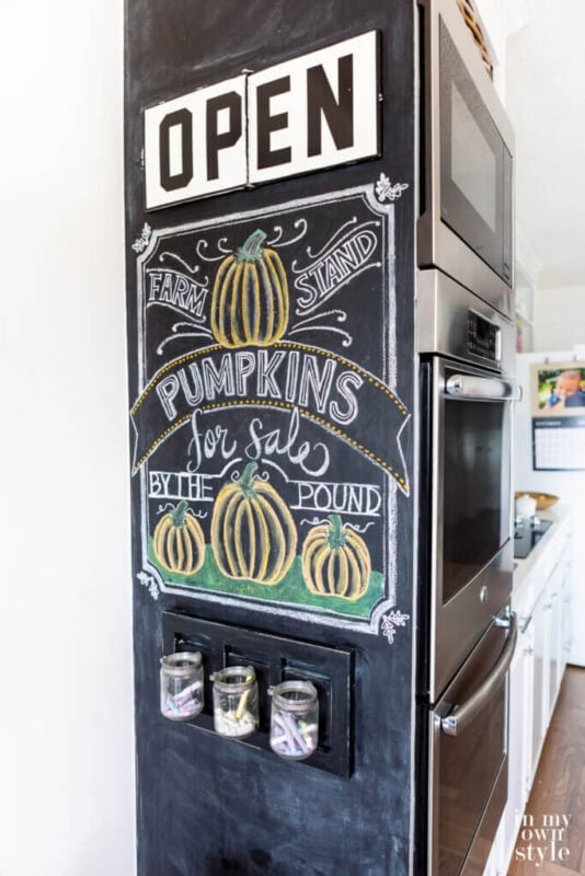 50 Dollar Tree Fall Decor Ideas To Transform Your Budget 19 Chalkboard Fall Art