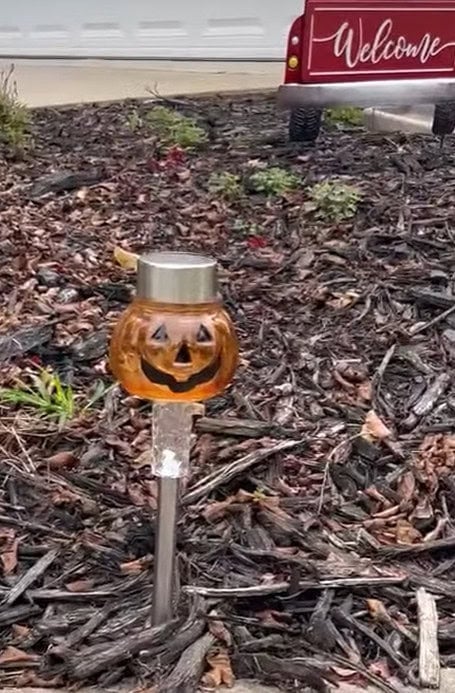 50 Dollar Tree Fall Decor Ideas To Transform Your Budget 46 Pumpkin Garden Lights