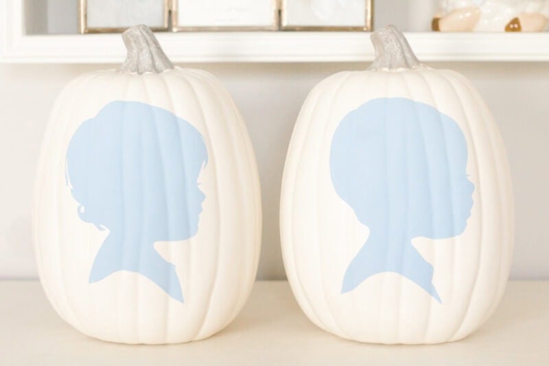 50 Dollar Tree Fall Decor Ideas To Transform Your Budget 6 Pumpkin Silhouette Art