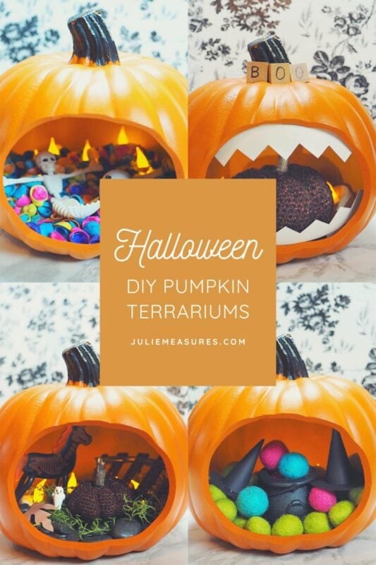 50 Dollar Tree Fall Decor Ideas To Transform Your Budget 14 Pumpkin Terrariums