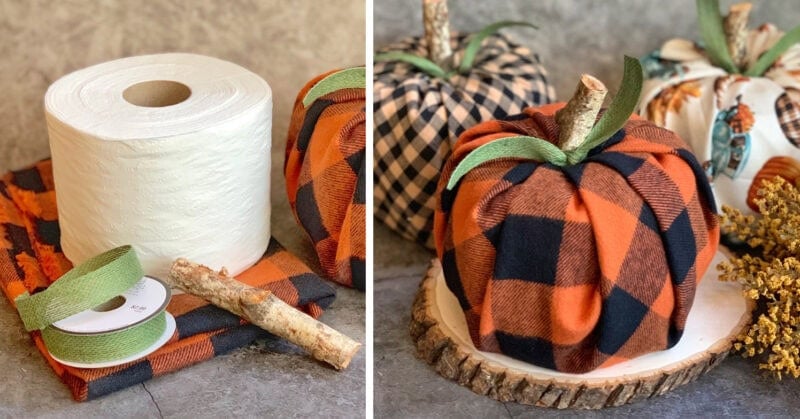 50 Dollar Tree Fall Decor Ideas To Transform Your Budget 15 Toilet Paper Pumpkins
