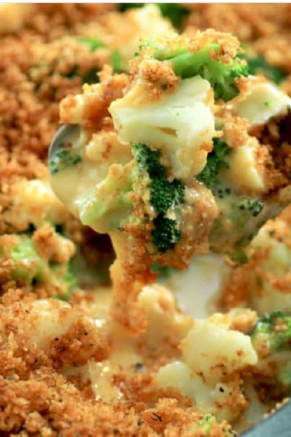 Creamy, cheesy broccoli and cauliflower baked until bubbly, a cozy veggie-filled option from our favorite dump and bake recipes.