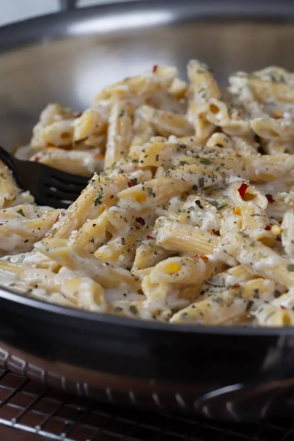 Cottage Cheese Alfredo Creamy Pasta