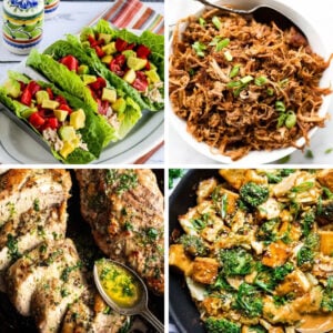 Easy High Protein Meals Collage