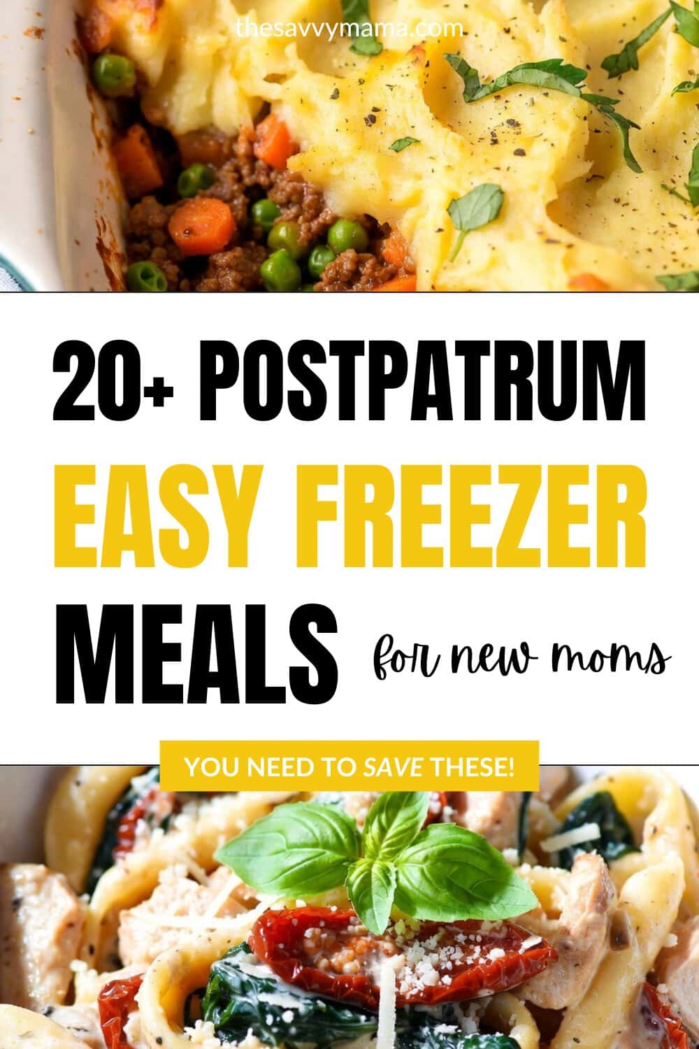 20+ Postpartum Easy Freezer Meals